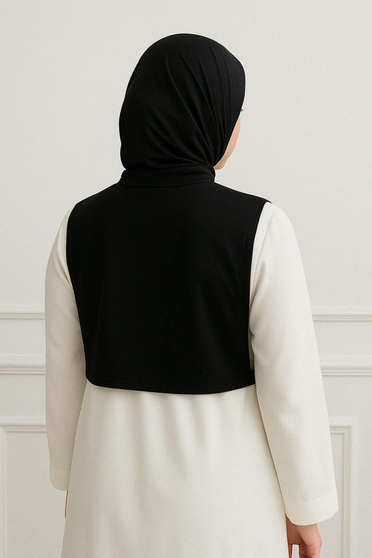 Balıkçı Kolsuz Boyunluk - Siyah