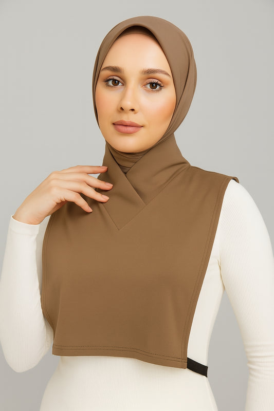 Çapraz Yaka Boyunluk - Kahve