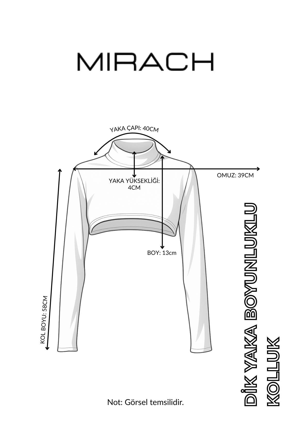 Dik Yaka Boyunluklu Kolluk - Lacivert