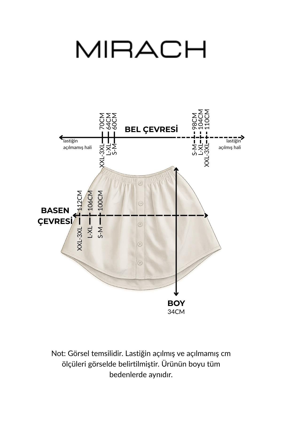 Gömlek Etek - Siyah