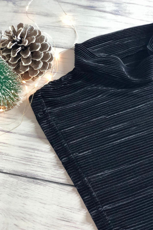 Parlak Kolsuz Boyunluk - Siyah