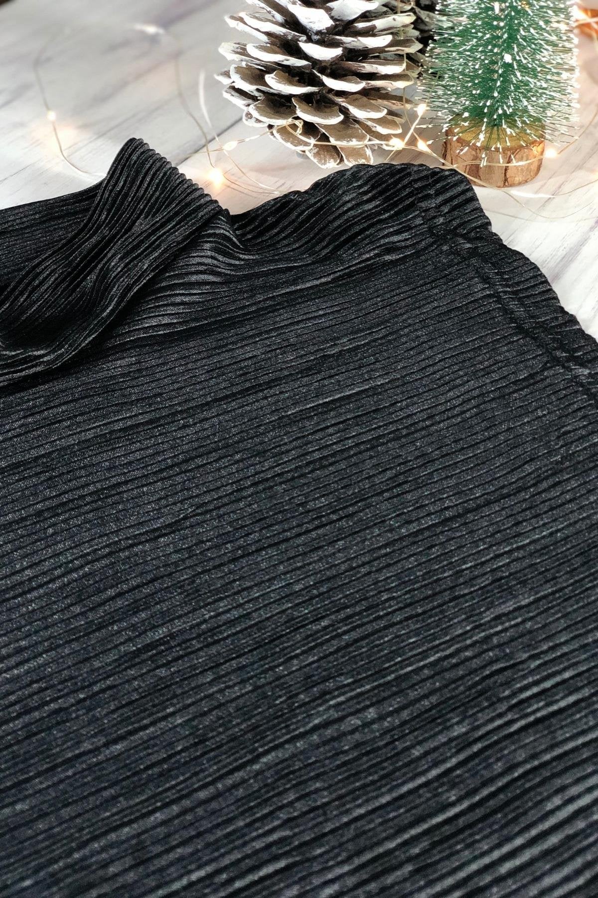 Parlak Kolsuz Boyunluk - Siyah