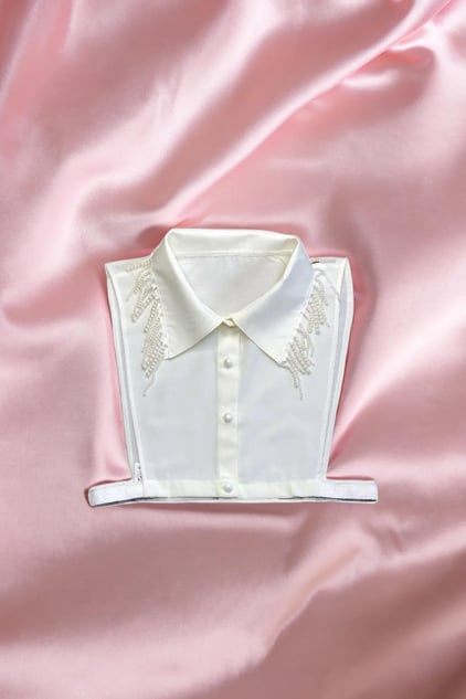Pearline Gömlek Yaka - Krem | Outlet