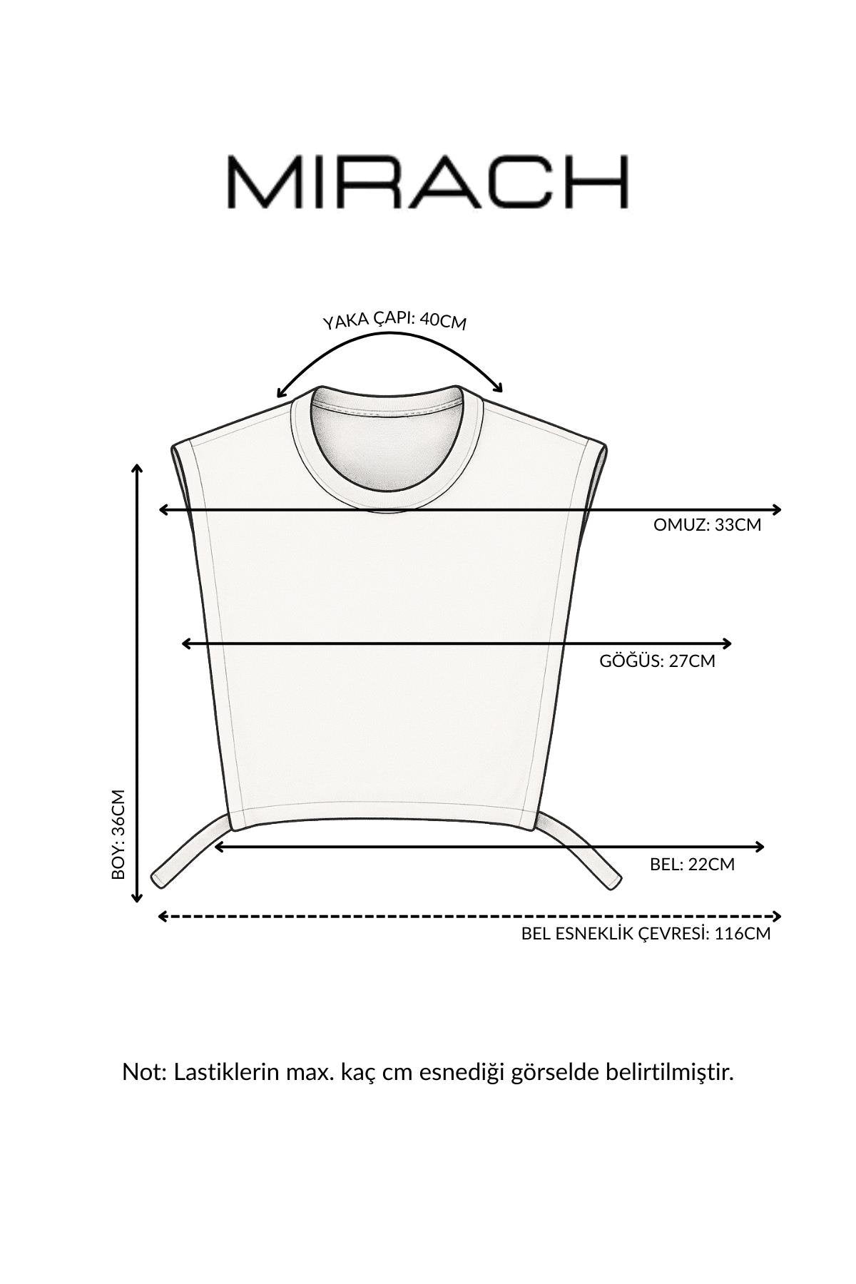 طوق بدون أكمام - أبيض