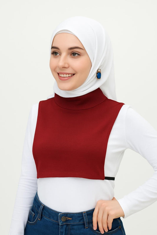 Tam Balıkçı Full Kapalı Fitilli Boyunluk - Bordo