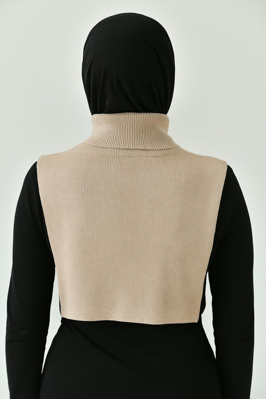 Tam Balıkçı Full Kapalı Fitilli Boyunluk - Bej