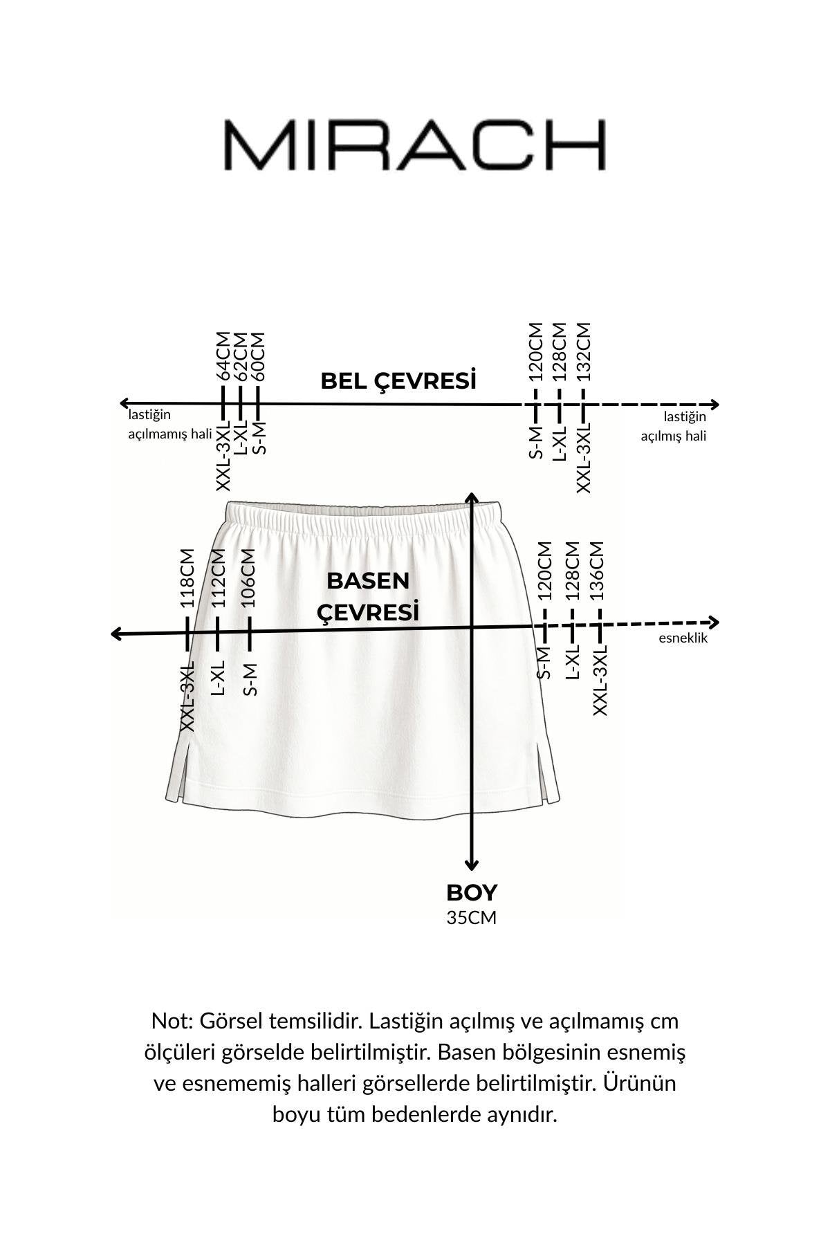 تنورة داخلية بفتحة - بيضاء