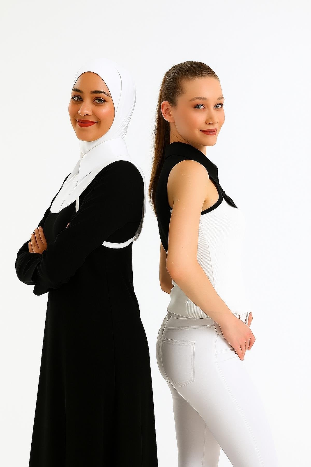 Kazak İçi Gömlek Yakası | Takma Yaka Aparatı | Katmanlı Görünüm | Şık Kombin Tamamlayıcı Kadın Aksesuarı