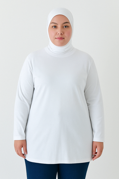 Long-Sleeved Tunic (Bandana Included) - White