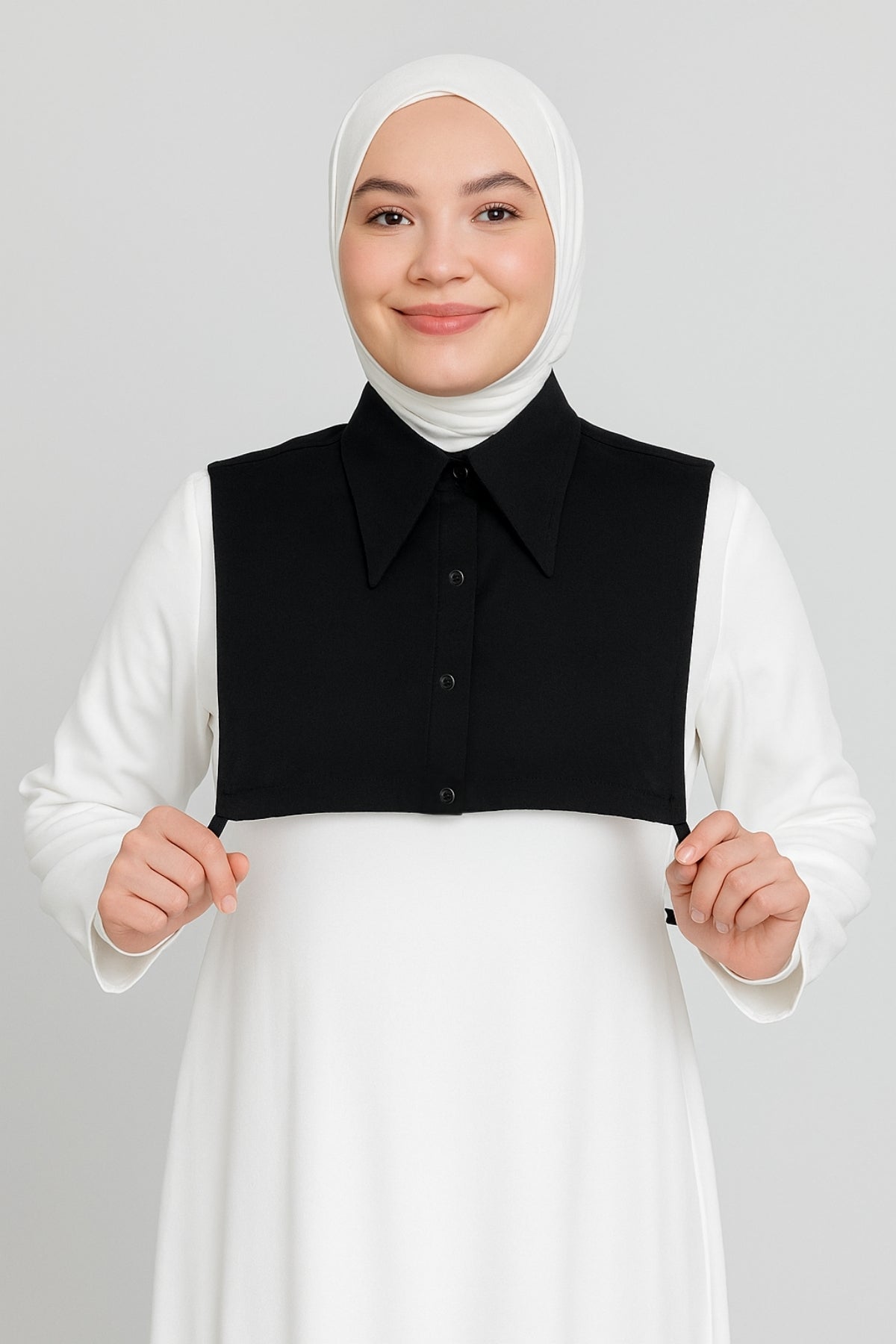 Sivri gömlek yaka - Siyah | Outlet