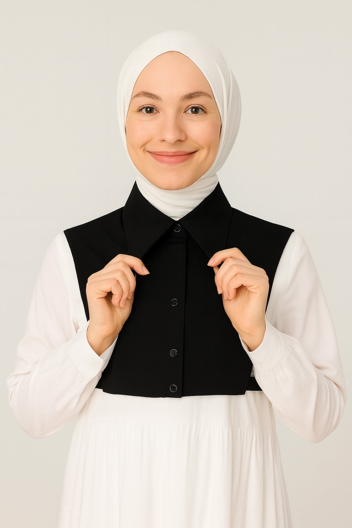 Sivri gömlek yaka - Siyah | Outlet