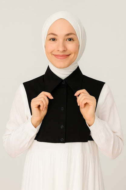 Sivri gömlek yaka - Siyah | Outlet