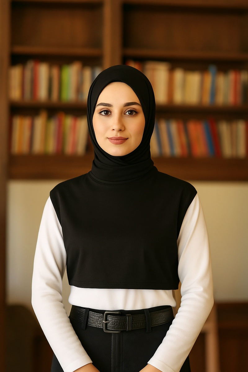 Balıkçı Yaka Kolsuz Boyunluk Modeli