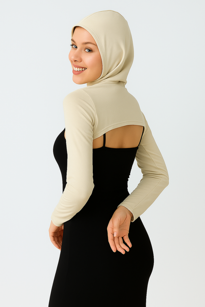 Boneli Boyunluklu Kolluk - Bej