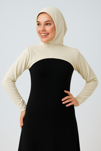 Boneli Boyunluklu Kolluk - Bej