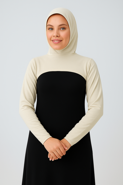 Boneli Boyunluklu Kolluk - Bej