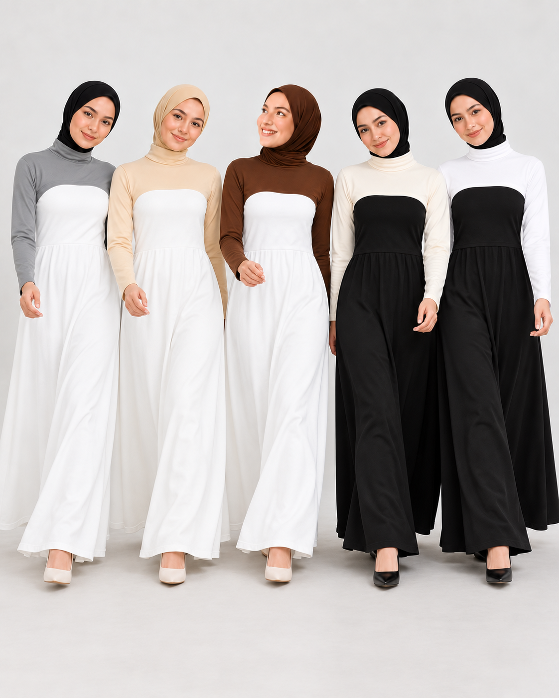Gri bej kahve krem beyaz balıkçı yaka kolluk modelleri