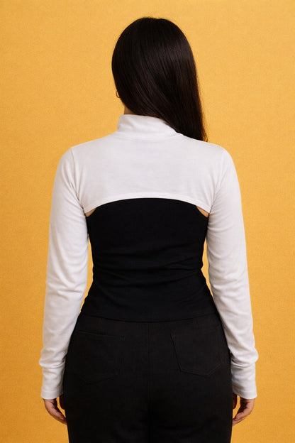 Dik Yaka Parmaklı Boyunluklu Kolluk Modeli