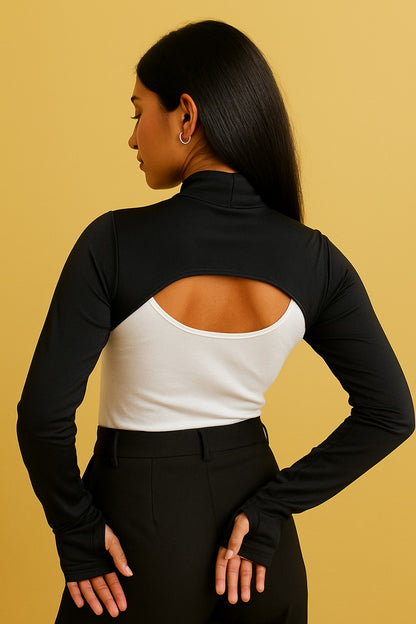 Dik Yaka Parmaklı Boyunluklu Kolluk Modeli