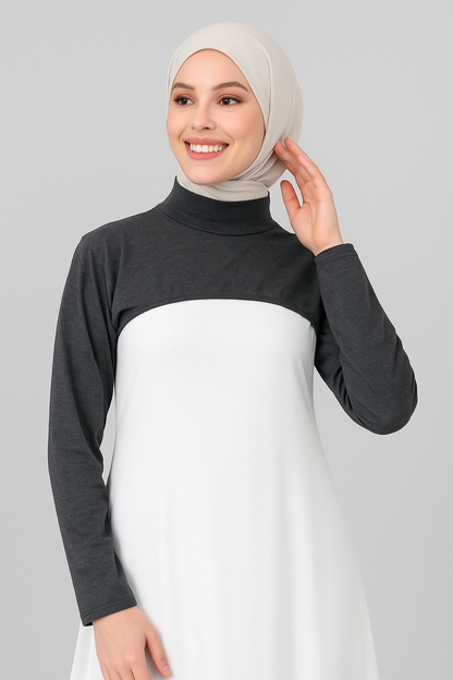 Dik Yaka Boyunluklu Kolluk - Antrasit