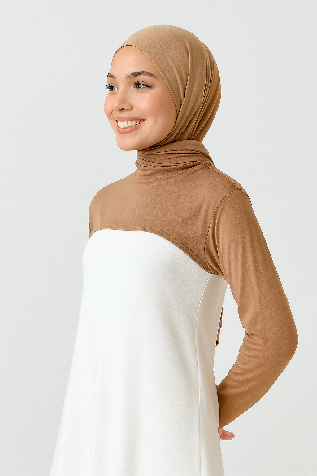 Dik Yaka Boyunluklu Kolluk - Kahve