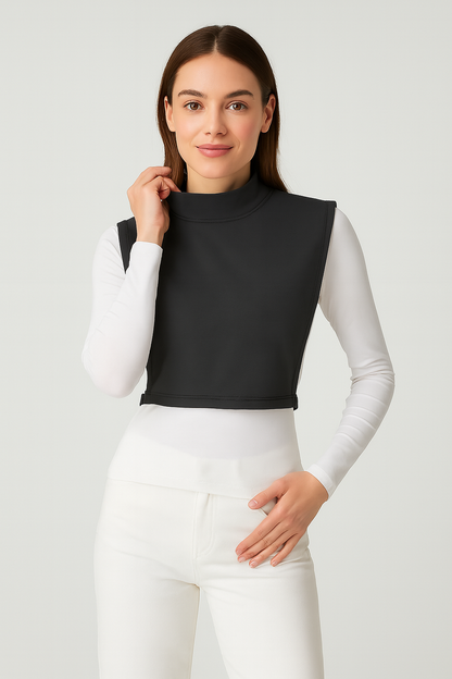 طوق رقبة بدون أكمام للصياد - فحمي