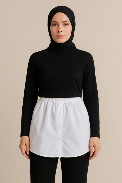 Gömlek Etek - Beyaz