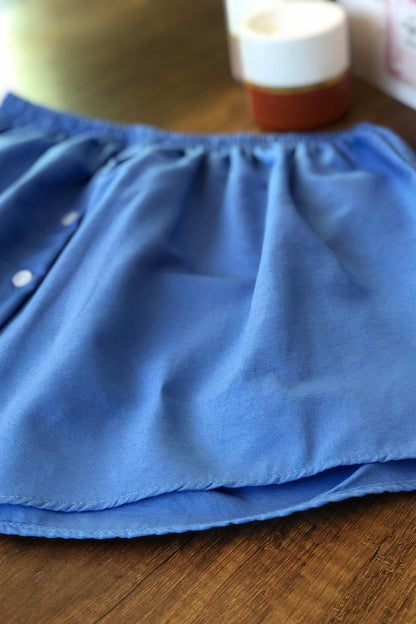 Gömlek Etek - Kot Rengi