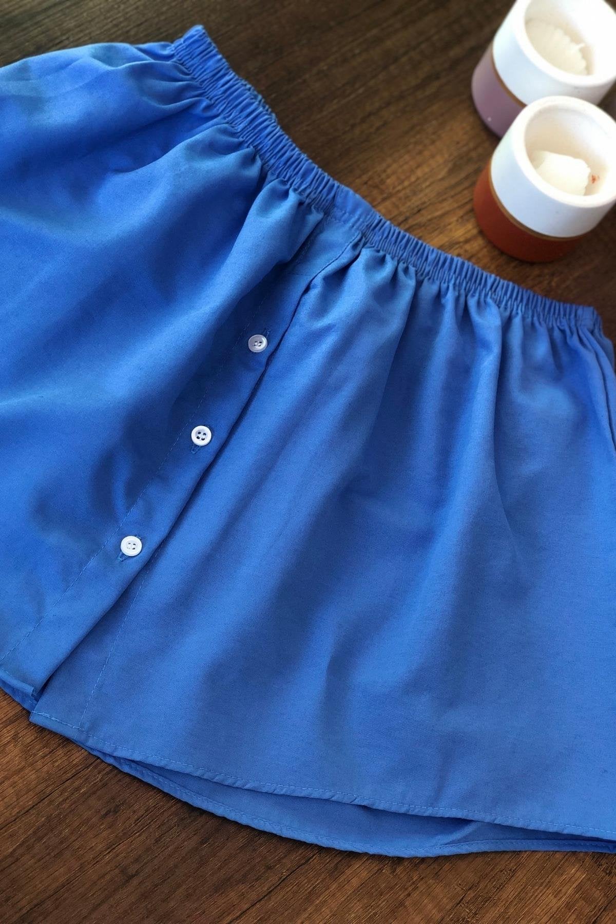 Gömlek Etek - Kot Rengi