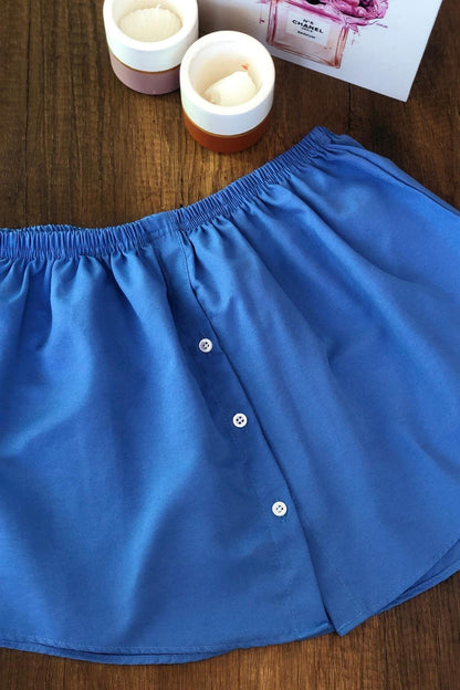 Gömlek Etek - Kot Rengi