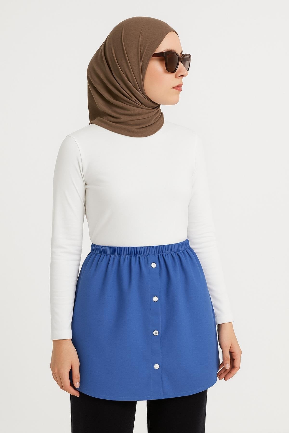 Gömlek Etek - Kot Rengi