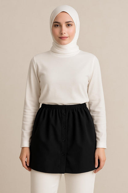 Gömlek Etek - Siyah