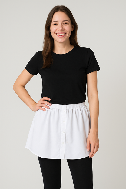 Gömlek Etek - Beyaz