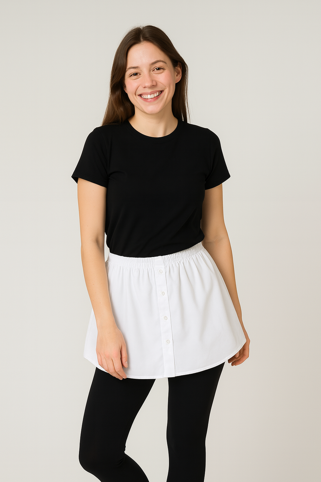 Gömlek Etek - Beyaz