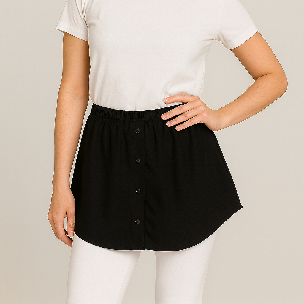 Gömlek etek tesettür kombin basic parçalarla tamamlanan stil