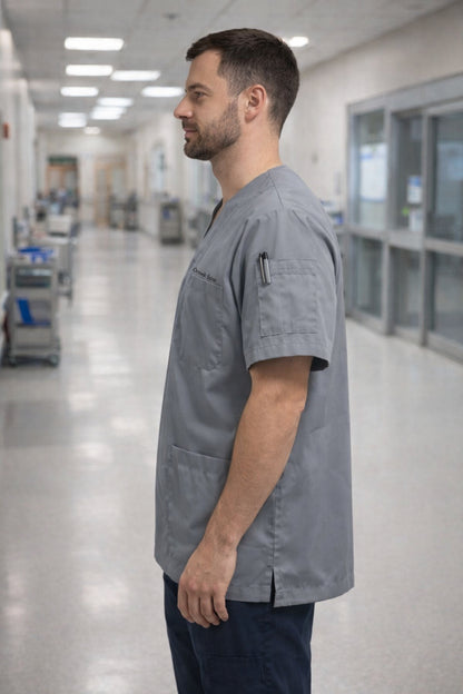 قميص تنظيف من قطعة واحدة - أسود