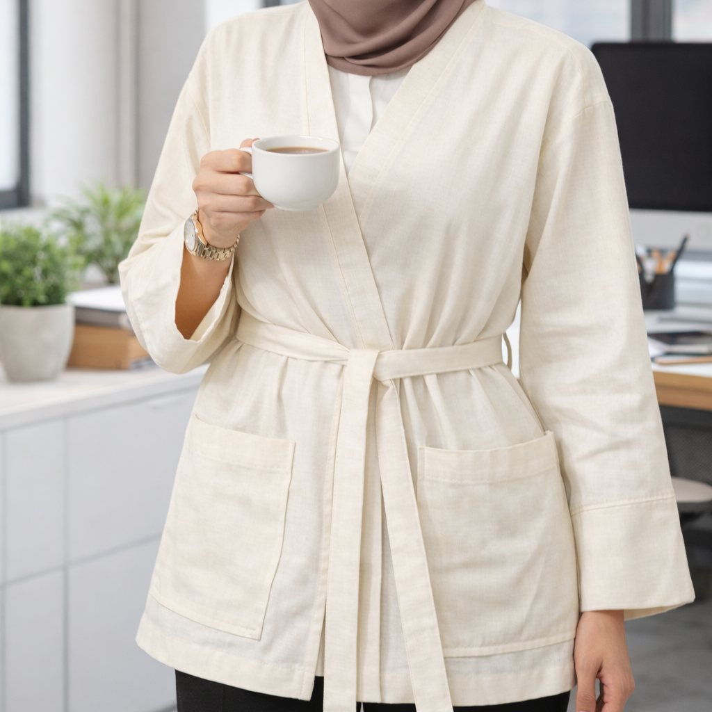 kapalı tunik modelleri arasında modern beyaz tunik