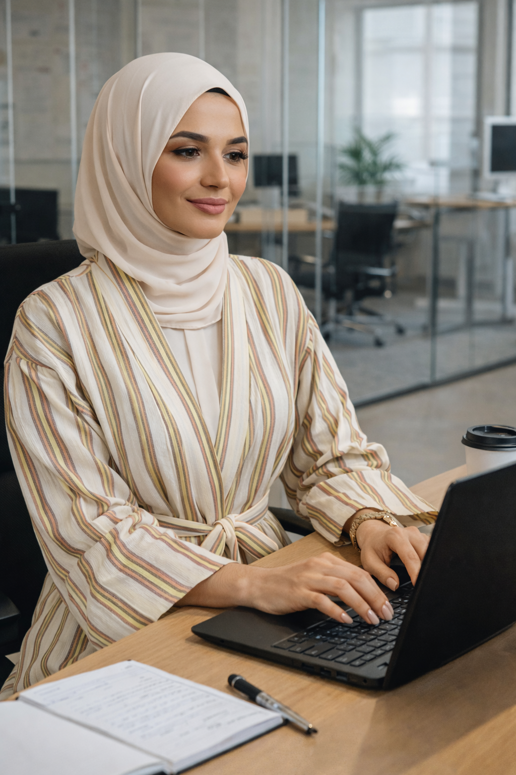 Handwoven Kimono - Green Red