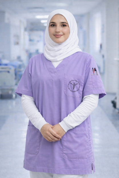 5'li Paket Tek Üst 4 Cepli Scrubs Forma