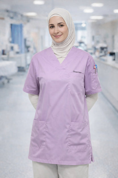 قميص تنظيف من قطعة واحدة - أسود