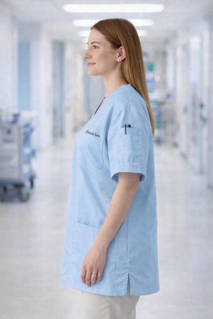 قميص تنظيف من قطعة واحدة - أسود