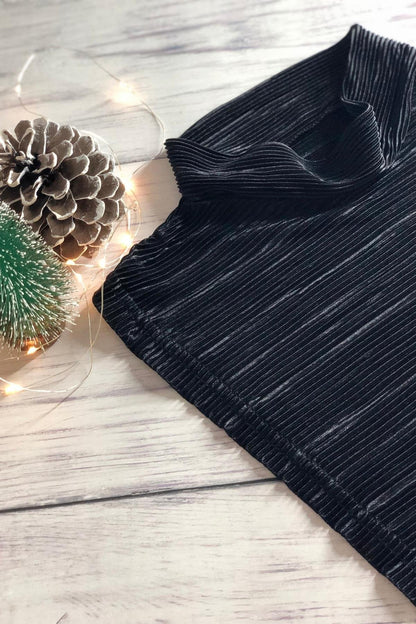 Parlak Kolsuz Boyunluk - Siyah