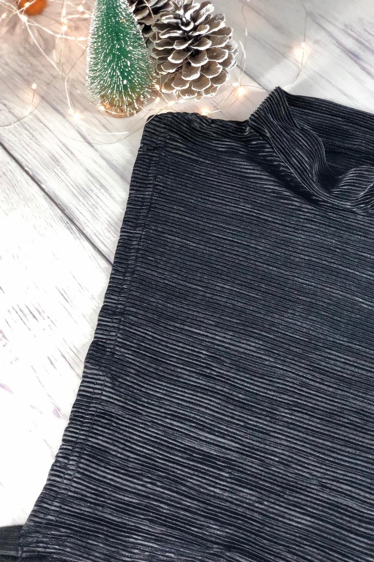 Parlak Kolsuz Boyunluk - Siyah