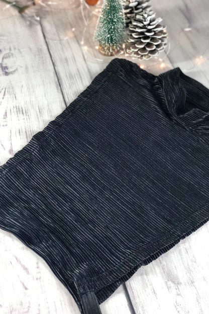 Parlak Kolsuz Boyunluk - Siyah