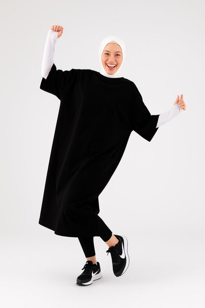 Parmak Detaylı Lastikli Kolluk - Beyaz