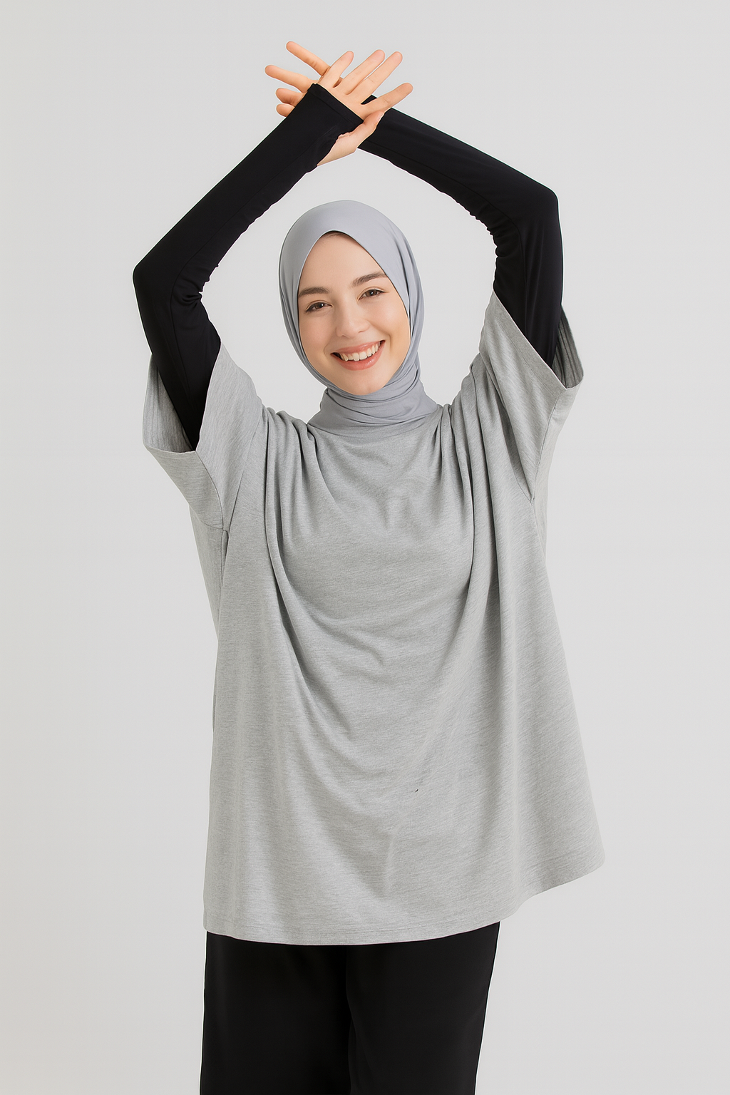 سوار مطاطي مفصل للأصابع - أسود