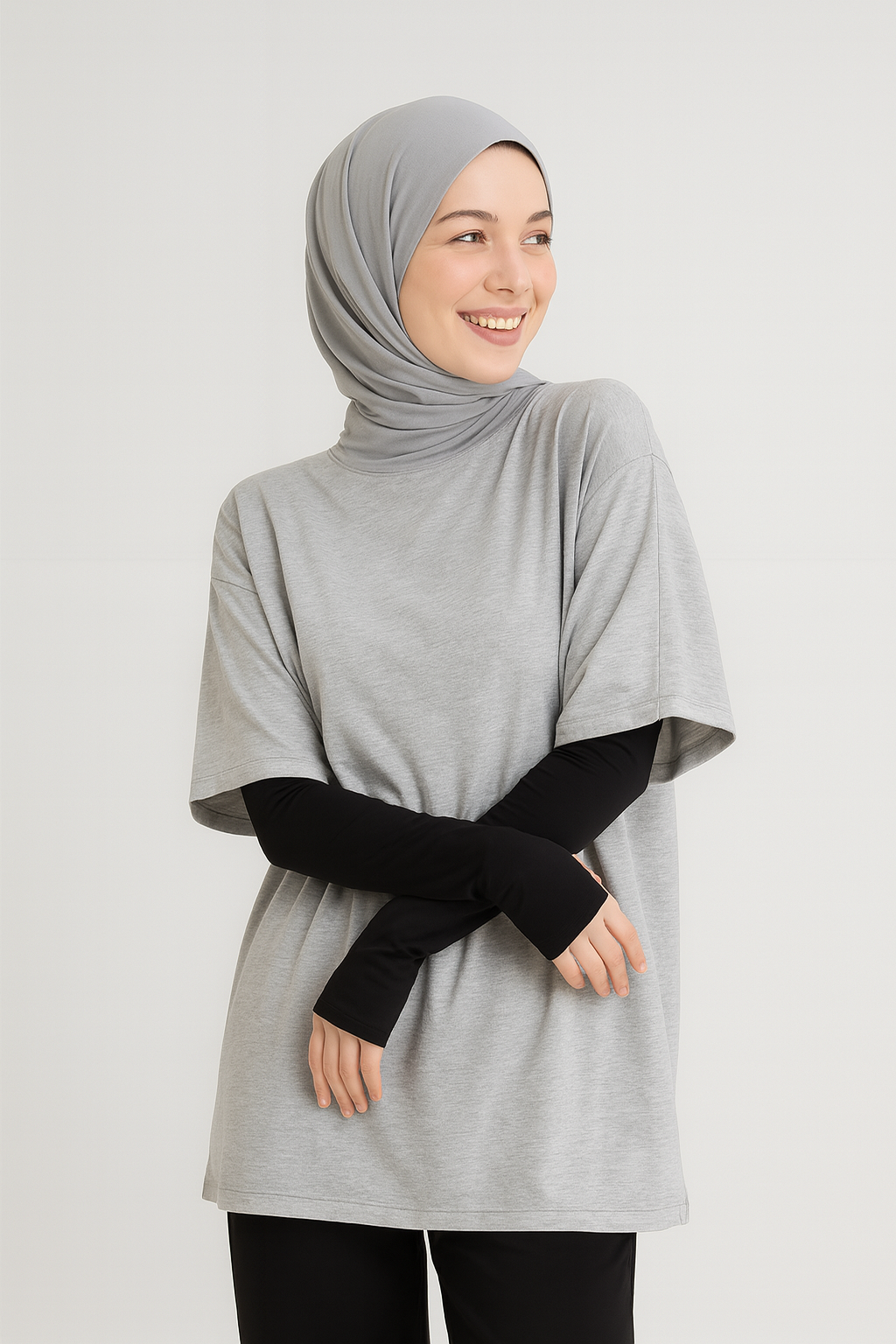 سوار مطاطي مفصل للأصابع - أسود