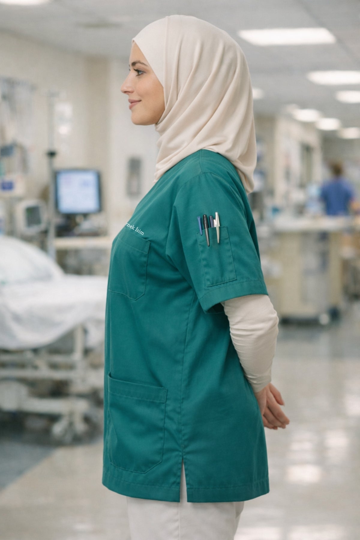 قميص تنظيف من قطعة واحدة - أسود