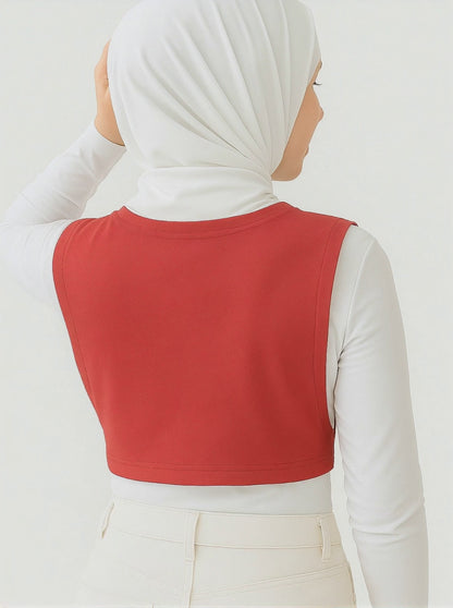 Balıkçı Kolsuz Boyunluk - Nar