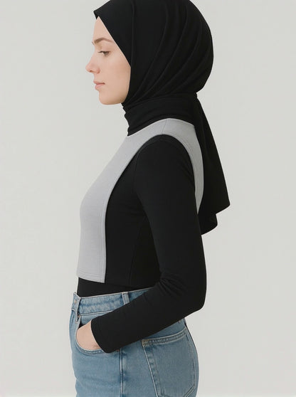 Balıkçı Kolsuz Boyunluk - Gri